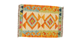 Lade das Bild in den Galerie-Viewer, Original Hand Made Rustic Kilim / Afganistan Origin 58x43 CM (Galleriafarah1970) 
