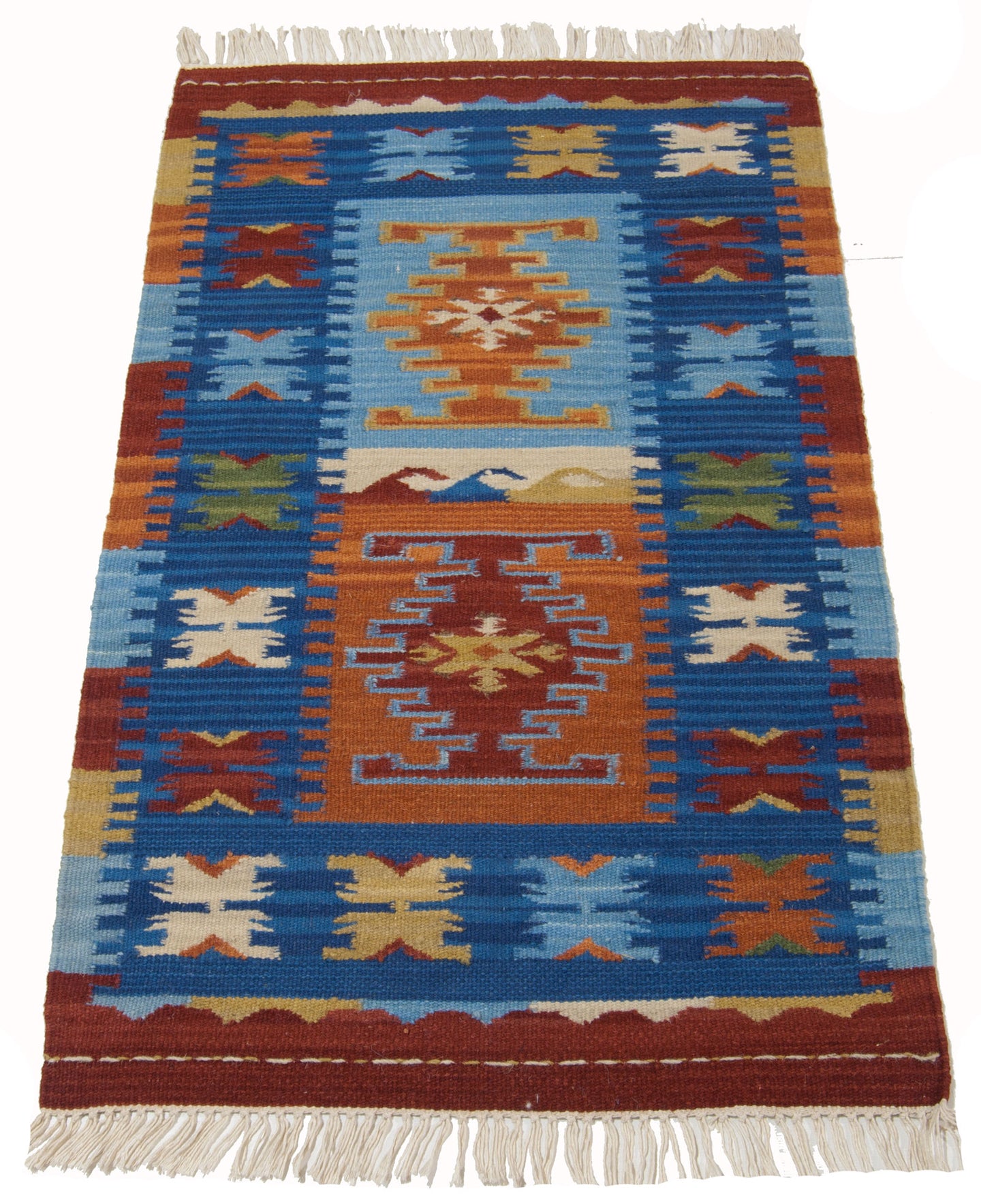 kilim originale Occasion lana cotone (110x60 CM) - Galleria Farah197