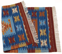 Load image into Gallery viewer, kilim originale Occasion lana cotone (110x60 CM) - Galleria Farah197
