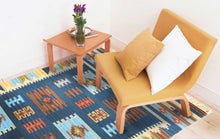 Carica l&#39;immagine nel visualizzatore di Gallery, kilim originale Occasion lana cotone (110x60 CM)
