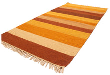 Carica l'immagine nel visualizzatore di Gallery, Original Hand Made Rustic Kilim india Origin 200x140 CM (Galleriafarah1970) 
