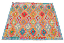 Lade das Bild in den Galerie-Viewer, Original Hand Made Rustic Kilim / Afganistan Origin 158x144 CM (Galleriafarah1970) 
