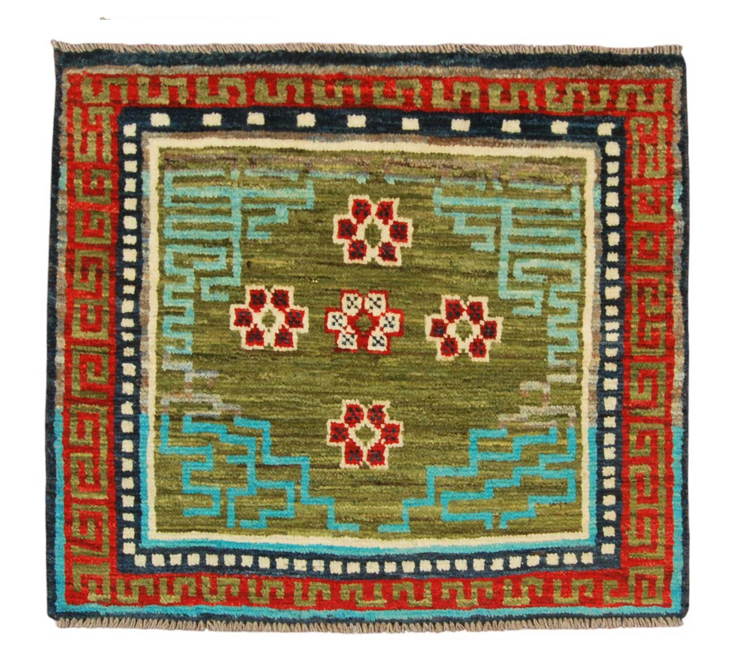 Tappeto TAIMANY Original Wool Rug Carpet 80x75 CM (Galleriafarah1970)