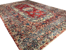 Carica l'immagine nel visualizzatore di Gallery, Tappeto Originale annodato a mano Sarok USA CM 460x310 (Galleriafarah1970)
