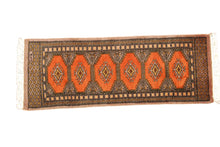 Lade das Bild in den Galerie-Viewer, Tappeto Classico Kashmir Lana 127x46 CM (Galleriafarah1970)
