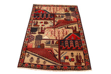 Lade das Bild in den Galerie-Viewer, Original Authentic Hand Made Carpet Beluchi CM 140x90 (Galleriafarah1970)
