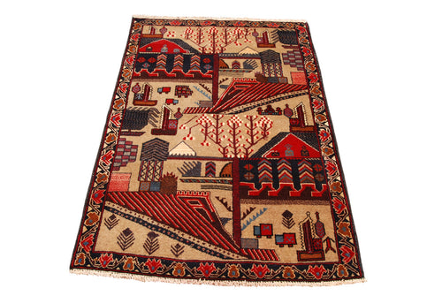 Original Authentic Hand Made Carpet Beluchi CM 140x90 (Galleriafarah1970)