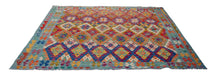 Carica l'immagine nel visualizzatore di Gallery, Original Hand Made Rustic Kilim / Afganistan Origin 200x197 CM (Galleriafarah1970) 
