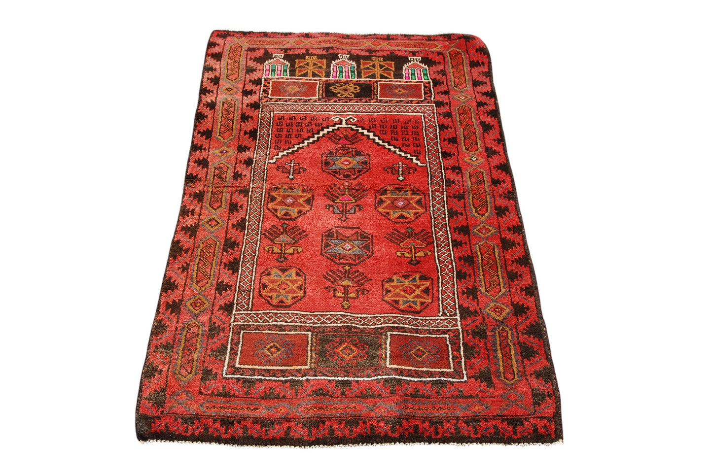 Original Authentic Hand Made Carpet Beluchi 132x82 CM (Galleriafarah1970)