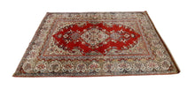 Carica l&#39;immagine nel visualizzatore di Gallery, Kirman Ravar / Lavar Tappeto Originale annodato a mano CM 225x137 (Galleria Farah 1970)
