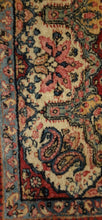 Carica l&#39;immagine nel visualizzatore di Gallery, Kirman Ravar / Lavar Tappeto Originale annodato a mano CM 225x137 (Galleria Farah 1970)
