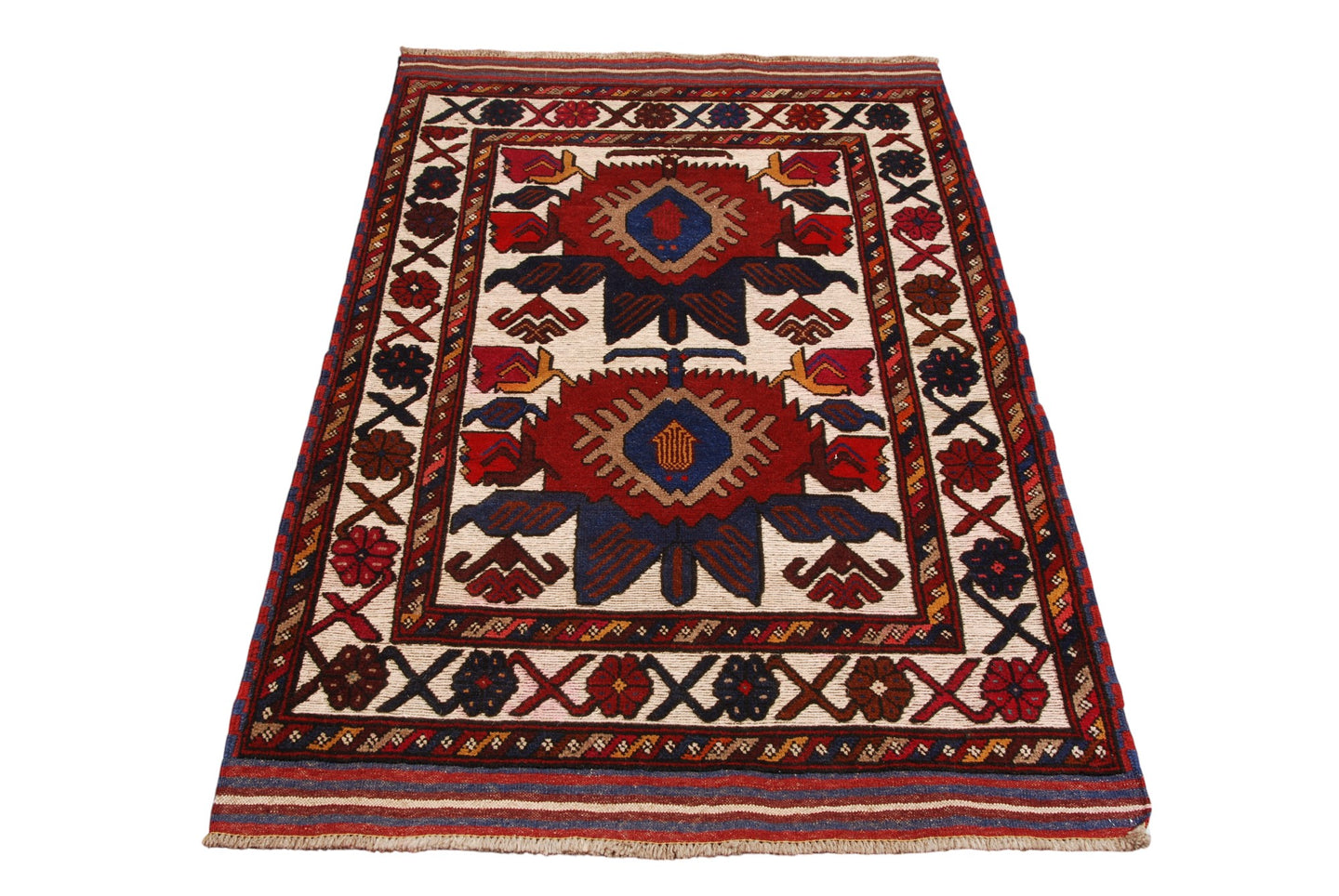 Original Authentic Hand Made Carpet Beluchi 140x90 CM (Galleriafarah1970)
