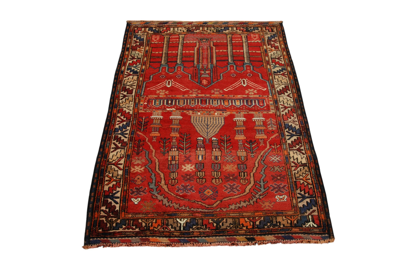 Original Authentic Hand Made Carpet Beluchi 135x85 CM (Galleriafarah1970)