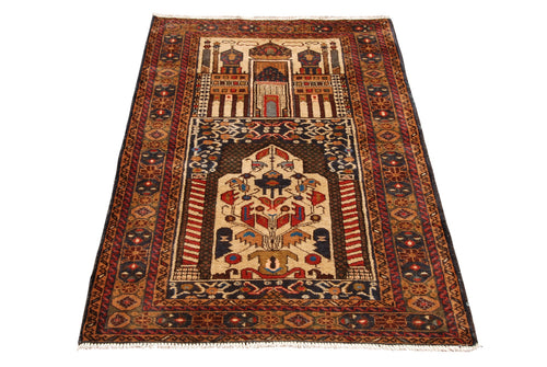 Original Authentic Hand Made Carpet Beluchi 138x90 CM (Galleriafarah1970)