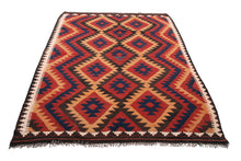 Carica l&#39;immagine nel visualizzatore di Gallery, Originale Kilim / Afganistan 240x160 CM (Galleriafarah1970)
