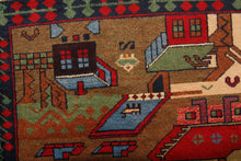 Carica l'immagine nel visualizzatore di Gallery, Original Authentic Hand Made Carpet Beluchi 144x86 CM (Galleriafarah1970)
