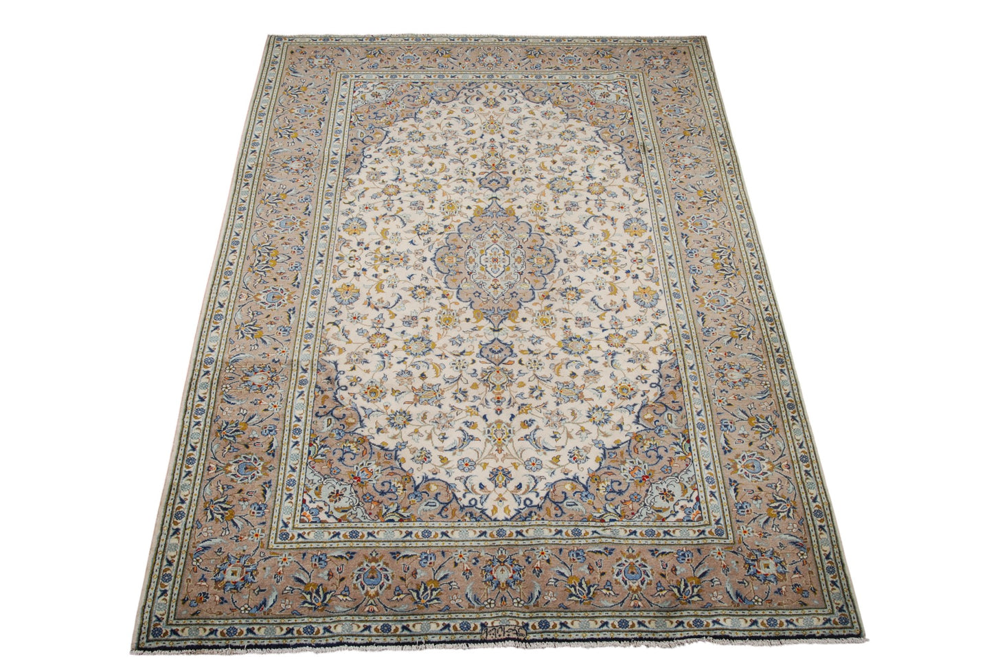 Tappeto Originale annodato a mano Kashan 295x205 CM (Galleriafarah1970)