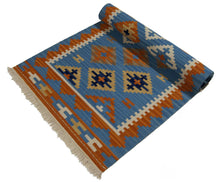 Carica l&#39;immagine nel visualizzatore di Gallery, kilim moderno autentico originale 198x69 cm ( Galleriafarah1970 )
