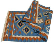Carica l&#39;immagine nel visualizzatore di Gallery, kilim moderno autentico originale 198x69 cm ( Galleriafarah1970 )
