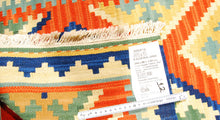 Carica l'immagine nel visualizzatore di Gallery, kilim indiano moderno autentico originale 198x69 cm

