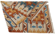Lade das Bild in den Galerie-Viewer, kilim indiano moderno autentico originale 198x69 cm

