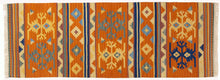 Carica l'immagine nel visualizzatore di Gallery, kilim indiano moderno autentico originale 198x69 cm
