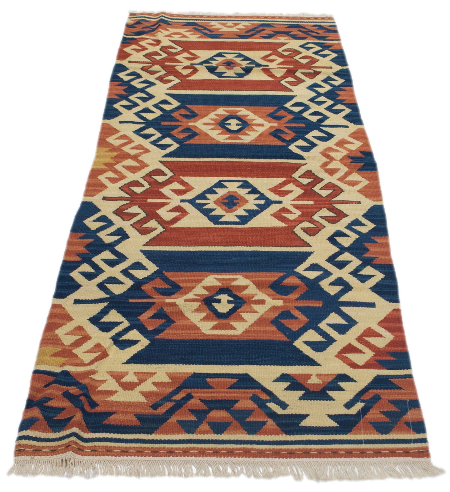 kilim indiano moderno autentico originale 198x69 cm