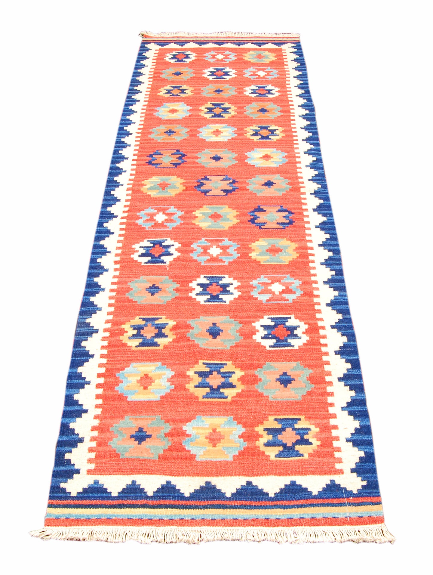 kilim indiano moderno autentico originale 198x69 cm