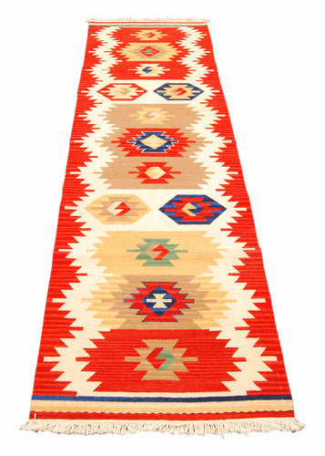kilim moderno autentico originale 244x69  cm