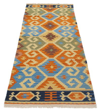 Carica l'immagine nel visualizzatore di Gallery, Kilim Originale Annodato A mano  244x69  cm (Galleria Farah 1970)
