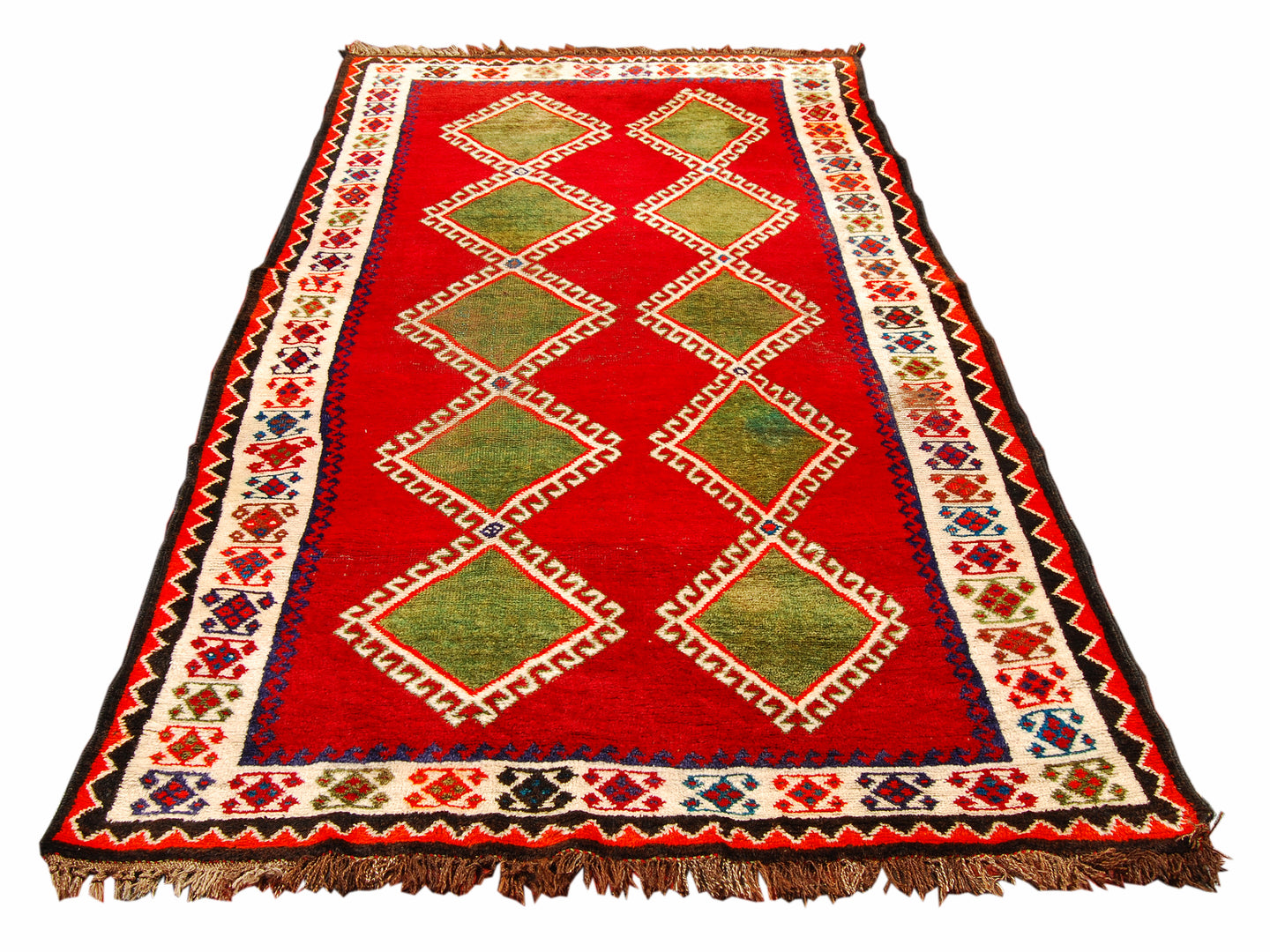 Rectangular Hand knotted carpet Original Colors CM 230x122