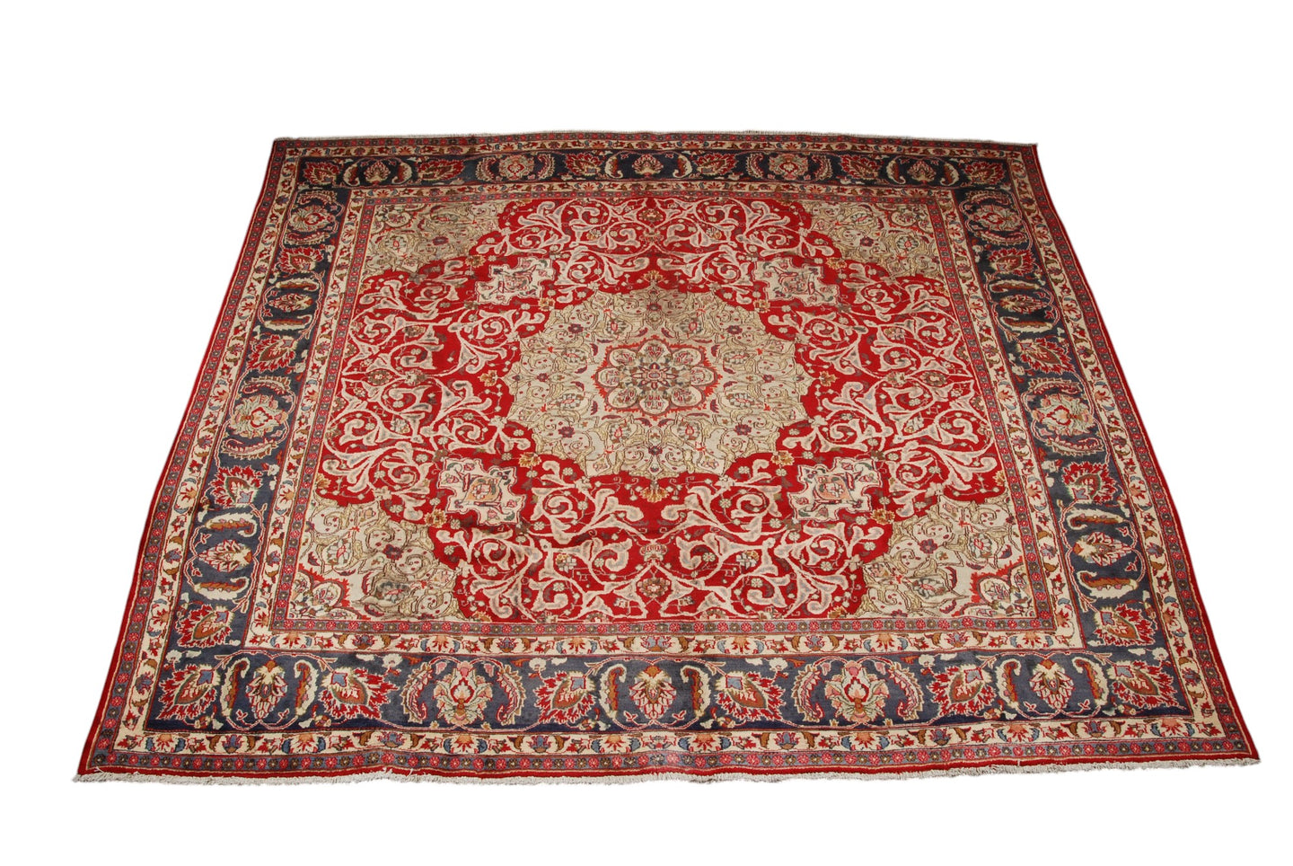  Tappeto Persiano Tabriz Originale 286x283 CM (Galleriafarah1970)