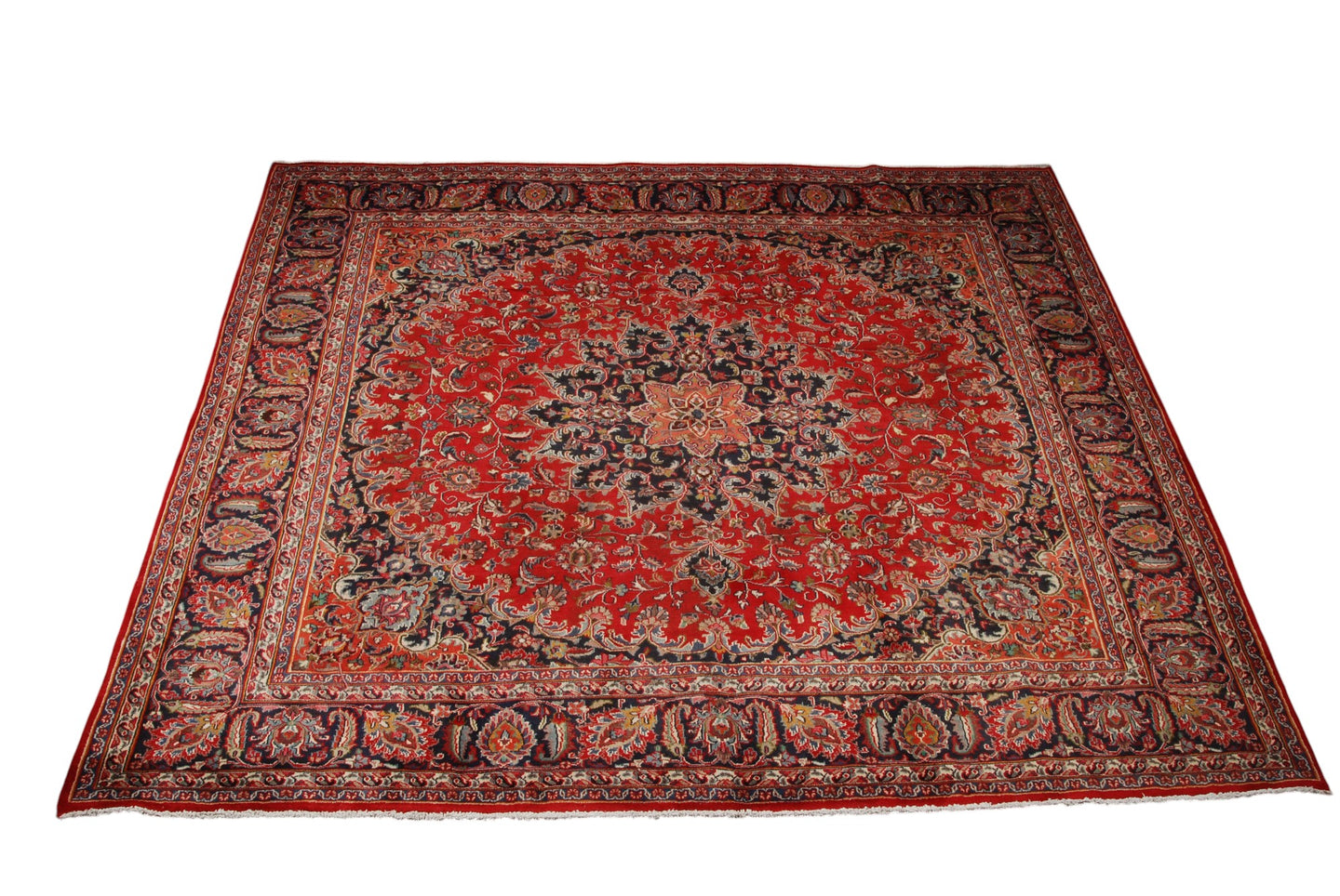  Tappeto Persiano Mashad Originale 300x285 CM (Galleriafarah1970)