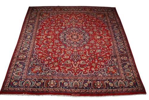  Tappeto Persiano Mashad Originale 330x297 CM (Galleriafarah1970)
