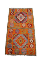 Lade das Bild in den Galerie-Viewer, Original Hand Made Rustic Kilim / Afganistan Origin 104x56 CM (Galleriafarah1970) 
