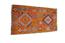 Lade das Bild in den Galerie-Viewer, Original Hand Made Rustic Kilim / Afganistan Origin 104x56 CM (Galleriafarah1970) 

