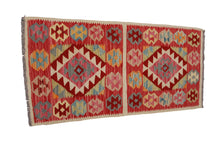 Lade das Bild in den Galerie-Viewer, Original Hand Made Rustic Kilim / Afganistan Origin 104x50 CM (Galleriafarah1970) 
