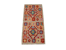 Carica l'immagine nel visualizzatore di Gallery, Original Hand Made Rustic Kilim / Afganistan Origin 108x57 CM (Galleriafarah1970) 
