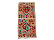 Carica l'immagine nel visualizzatore di Gallery, Original Hand Made Rustic Kilim / Afganistan Origin 108x51 CM (Galleriafarah1970) 
