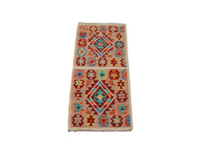 Carica l'immagine nel visualizzatore di Gallery, Original Hand Made Rustic Kilim / Afganistan Origin 108x51 CM (Galleriafarah1970) 
