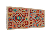 Carica l'immagine nel visualizzatore di Gallery, Original Hand Made Rustic Kilim / Afganistan Origin 108x51 CM (Galleriafarah1970) 
