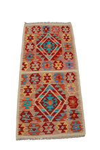 Carica l'immagine nel visualizzatore di Gallery, Original Hand Made Rustic Kilim / Afganistan Origin 113x52 CM (Galleriafarah1970) 
