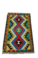Lade das Bild in den Galerie-Viewer, Kilim Kaudani Afganistan 90x60 CM (Galleriafarah1970) 

