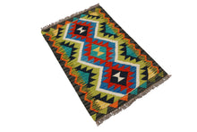 Carica l'immagine nel visualizzatore di Gallery, Kilim Kaudani Afganistan 90x60 CM (Galleriafarah1970) 
