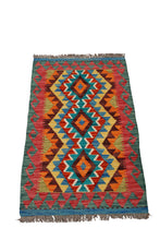 Lade das Bild in den Galerie-Viewer, Kilim Kaudani Afganistan 90x60 CM (Galleriafarah1970) 
