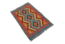 Lade das Bild in den Galerie-Viewer, Kilim Kaudani Afganistan 90x60 CM (Galleriafarah1970) 
