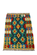 Carica l'immagine nel visualizzatore di Gallery, Kilim Kaudani Afganistan 90x65 CM (Galleriafarah1970) 
