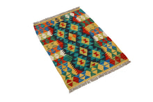 Carica l'immagine nel visualizzatore di Gallery, Kilim Kaudani Afganistan 90x65 CM (Galleriafarah1970) 
