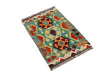 Carica l'immagine nel visualizzatore di Gallery, Kilim Kaudani Afganistan 90x63 CM (Galleriafarah1970) 

