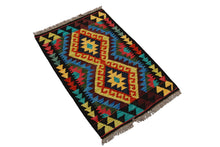 Carica l'immagine nel visualizzatore di Gallery, Kilim Kaudani Afganistan 90x60 CM (Galleriafarah1970) 
